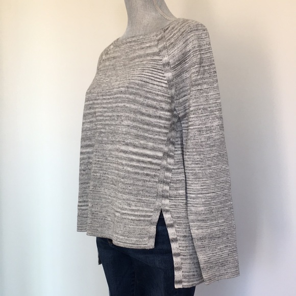 Lou & Grey Spacedye Hi-Lo Hem Pullover Sweater, size Medium 🖤 - Picture 4 of 13